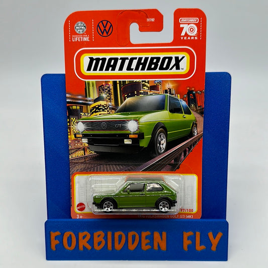 Matchbox Mainline - 70 Years #97/100 - Green 1976 Volkswagen VW Golf GTI MK1