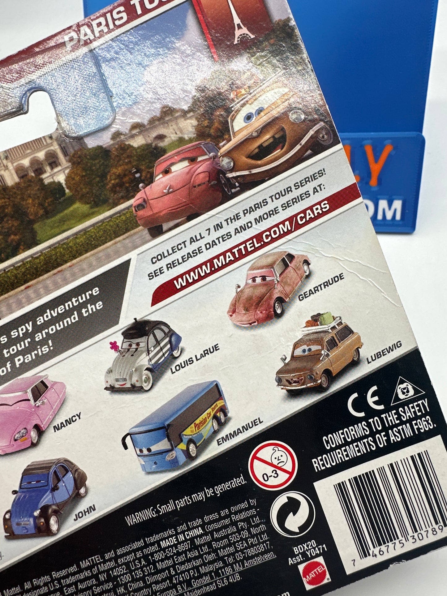 Disney Pixar Cars Movie - Paris Tour Series - Geartrude