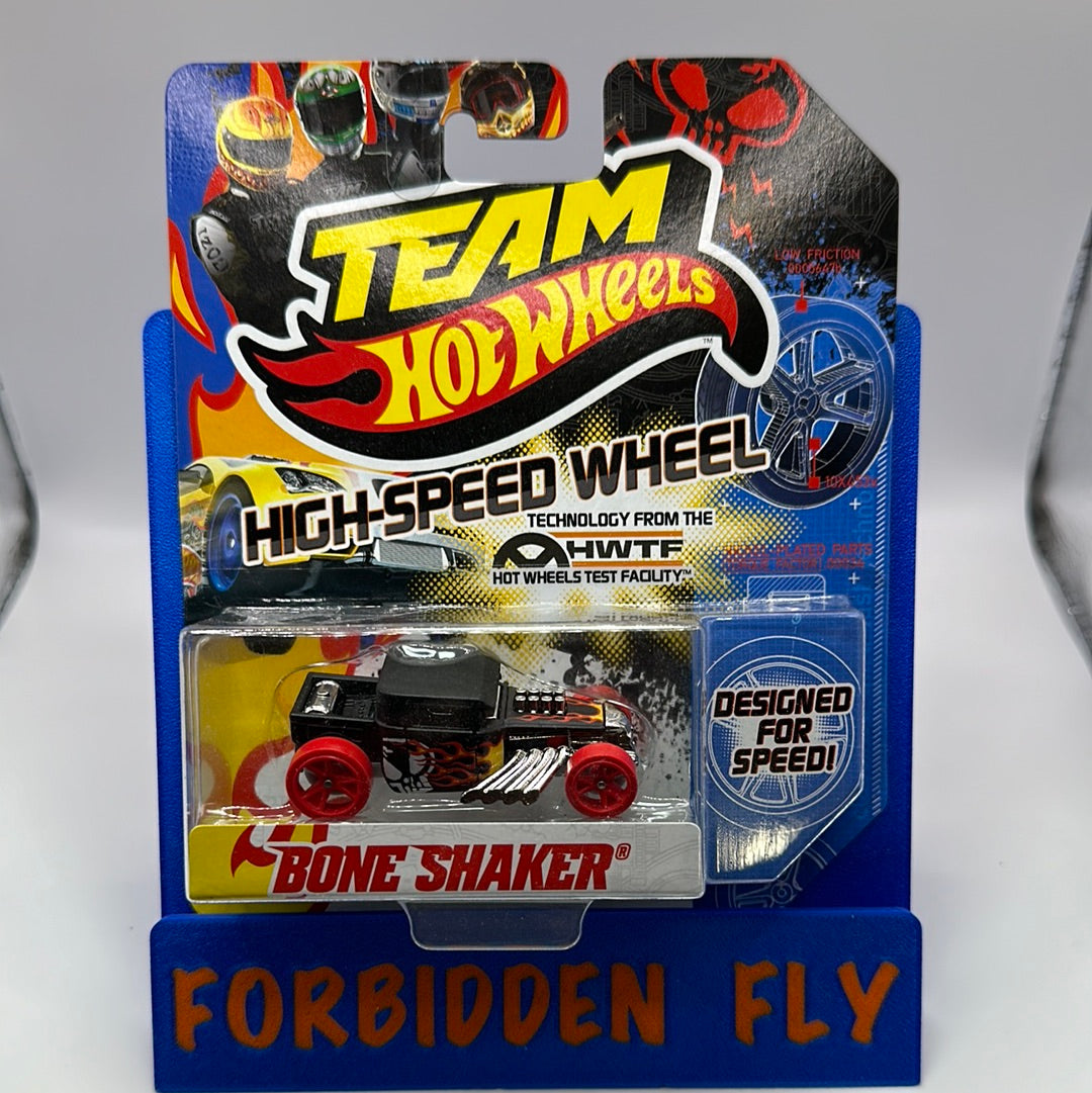 Hot Wheels - 2012 Team Hot Wheels - Bone Shaker - Black - Red Wheels