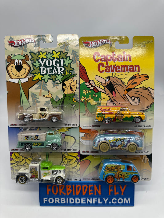 Hot Wheels Premium - Pop Culture 2013 Hannah Barbera Presents Series - Set of 6