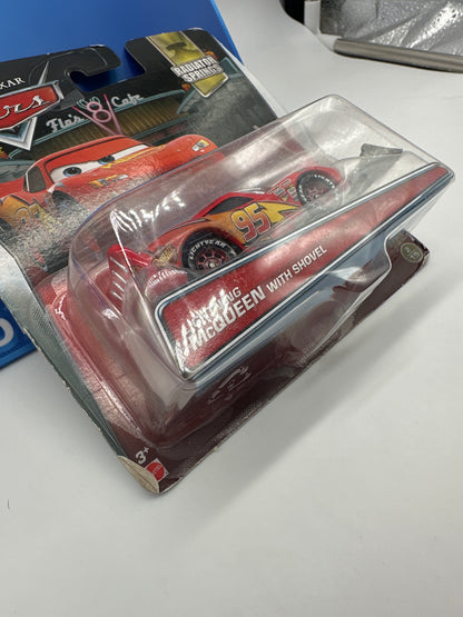 Disney Pixar Cars Movie - Radiator Springs Series - Lightning McQueen with Shovel