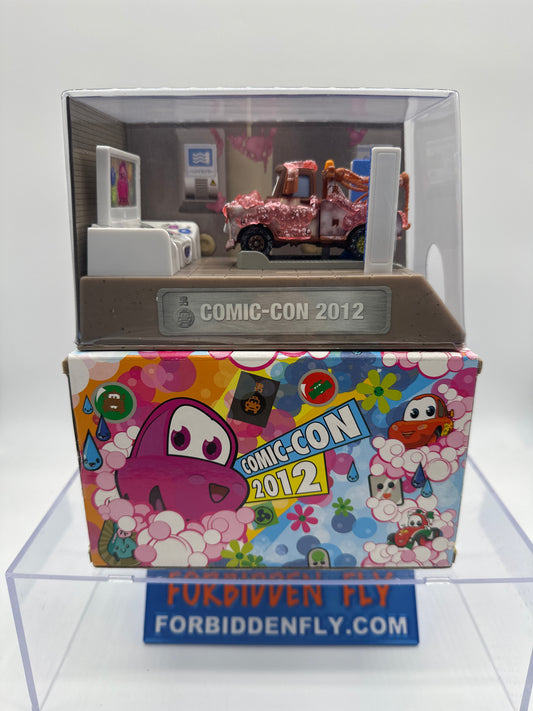 Disney Pixar Cars Movie - 2012 SDCC Comic Con Exclusive - Soapy Suds Bathroom Mater w/ Display