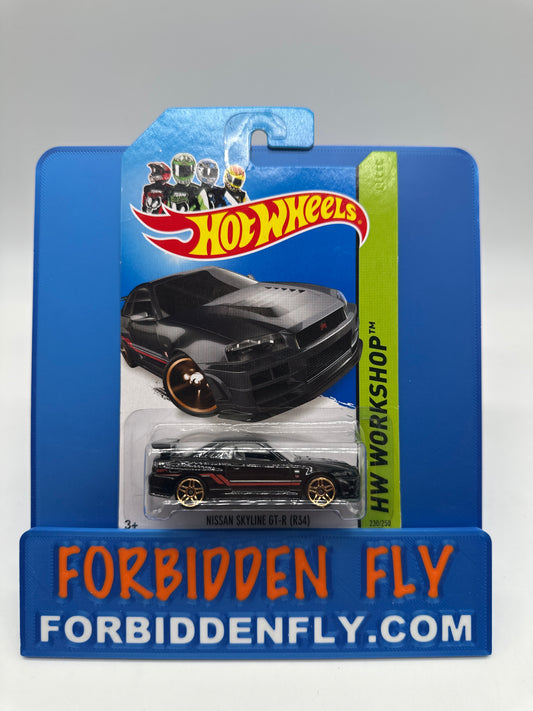 Hot Wheels Mainline - 2014 HW Workshop Series - Nissan Skyline GT-R (R34) - Black