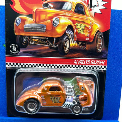 Hot Wheels RLC Red Line Club - 2019 Release - ‘41 Willy’s Gasser - Talkin’ Bout - Orange
