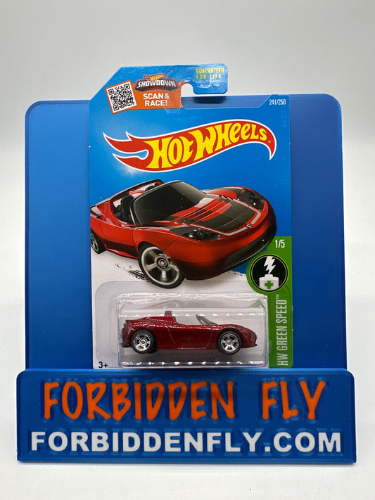Hot Wheels Super Treasure Hunt - 2016 A Case - Tesla Roadster