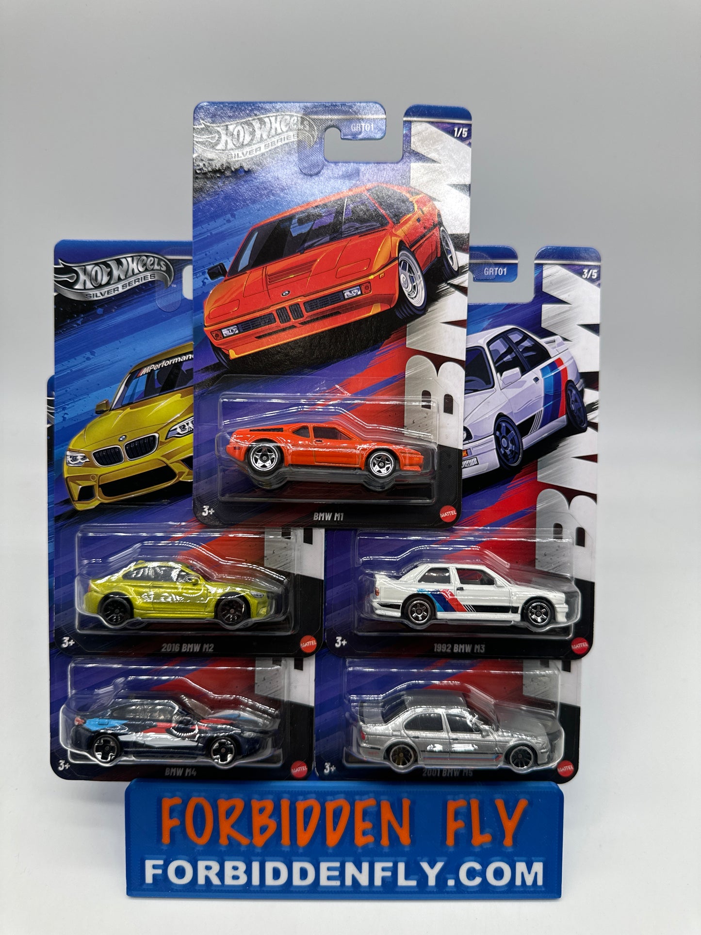 Hot Wheels 2025 Silver Series - Wal Mart Exclusive - BMW Series - Complete Set Of 5