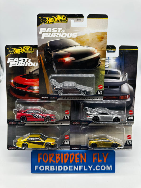 Hot Wheels Premium - Fast & Furious - 2025 Mix M - Set of 5