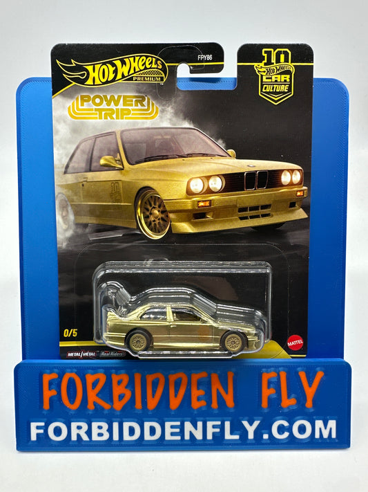 Hot Wheels Car Culture Premium - 2026 Power Trip Series Single - #0/5 Gold Chase - ‘92 MBW M3