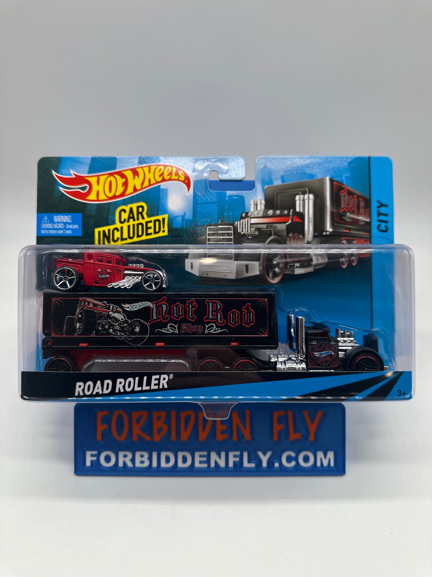 Hot Wheels Super Rigs - 2013 Road Roller w/ Red Bone Shaker
