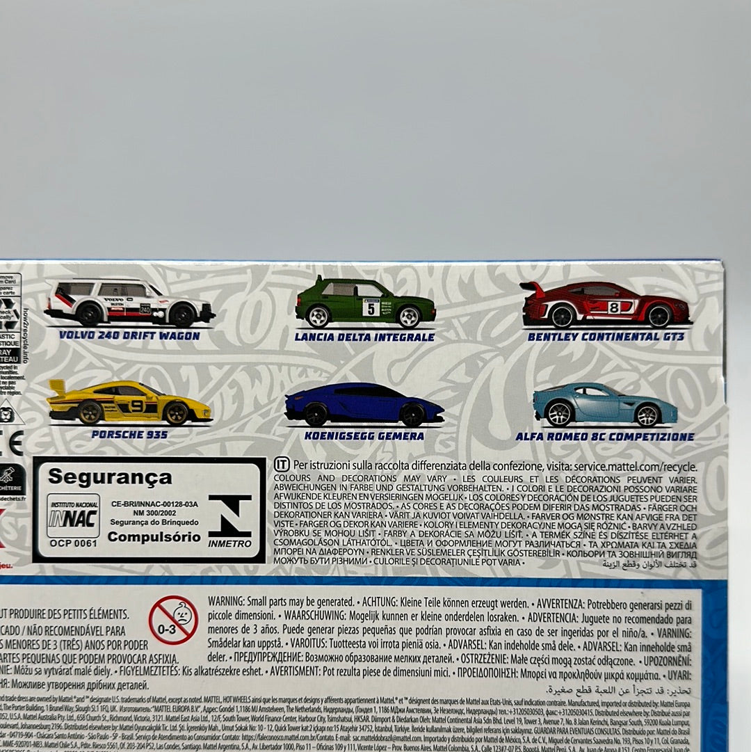 Hot Wheels - 2024 European Themed Multi Car Pack - Boxed Set of 6