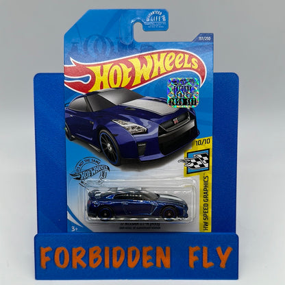 Hot Wheels 2020 Super Treasure Hunt - Factory Stickered - Blue ‘17 Nissan GT-R (R35)