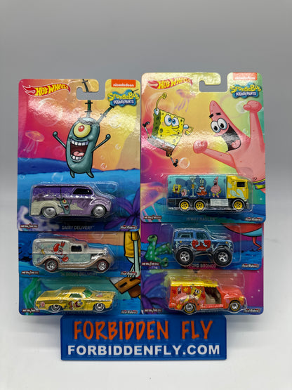 Hot Wheels Premium Pop Culture 2015 - SpongeBob SquarePants Series - Set of 6