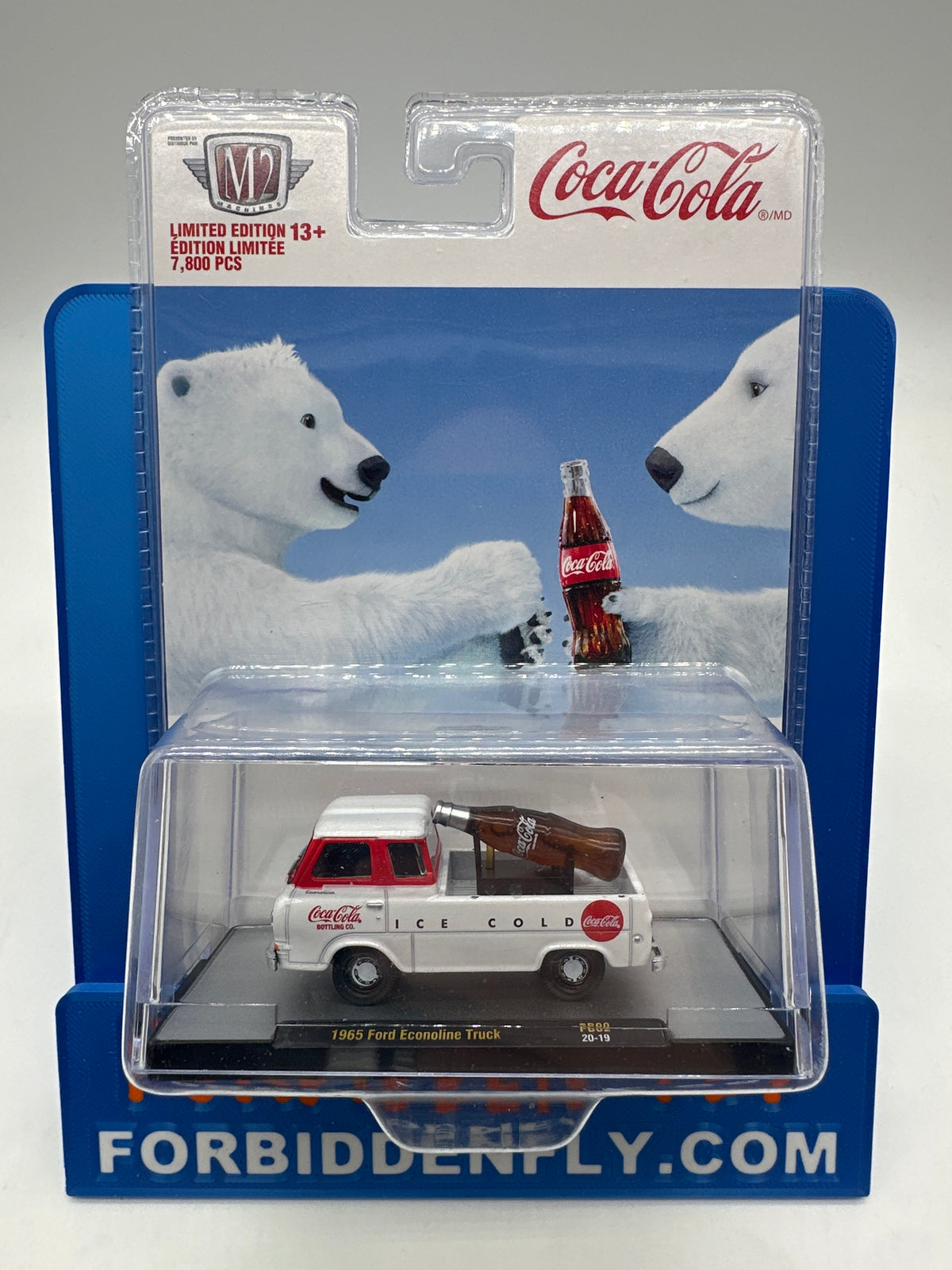 M2 Machines 2020 Coca-Cola Holiday Acrylic - PB02 - 1965 Ford Econoline Truck