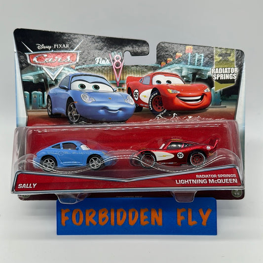 Disney Pixar Cars Movie - Radiator Springs Series Two Pack - Sally & Radiator Springs Lightning McQueen