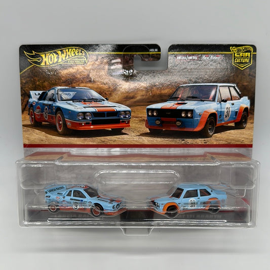 Hot Wheels Car Culture - Target Exclusive Premium 2 Pack - Lancia Rally 037 & Fiat 131 Abarth