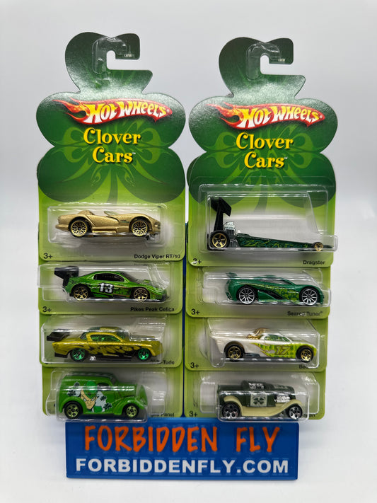 Hot Wheels - 2007 St. Patrick’s Day Clover Cars Series - Complete Set of 8
