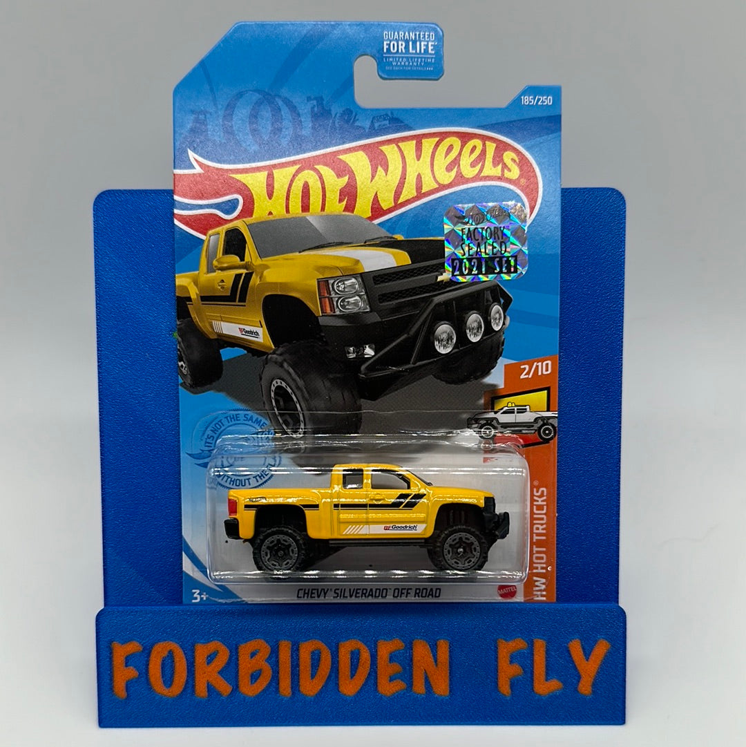 Hot Wheels Mainline - Factory Stickered 2021 - Chevy Silverado Off Road