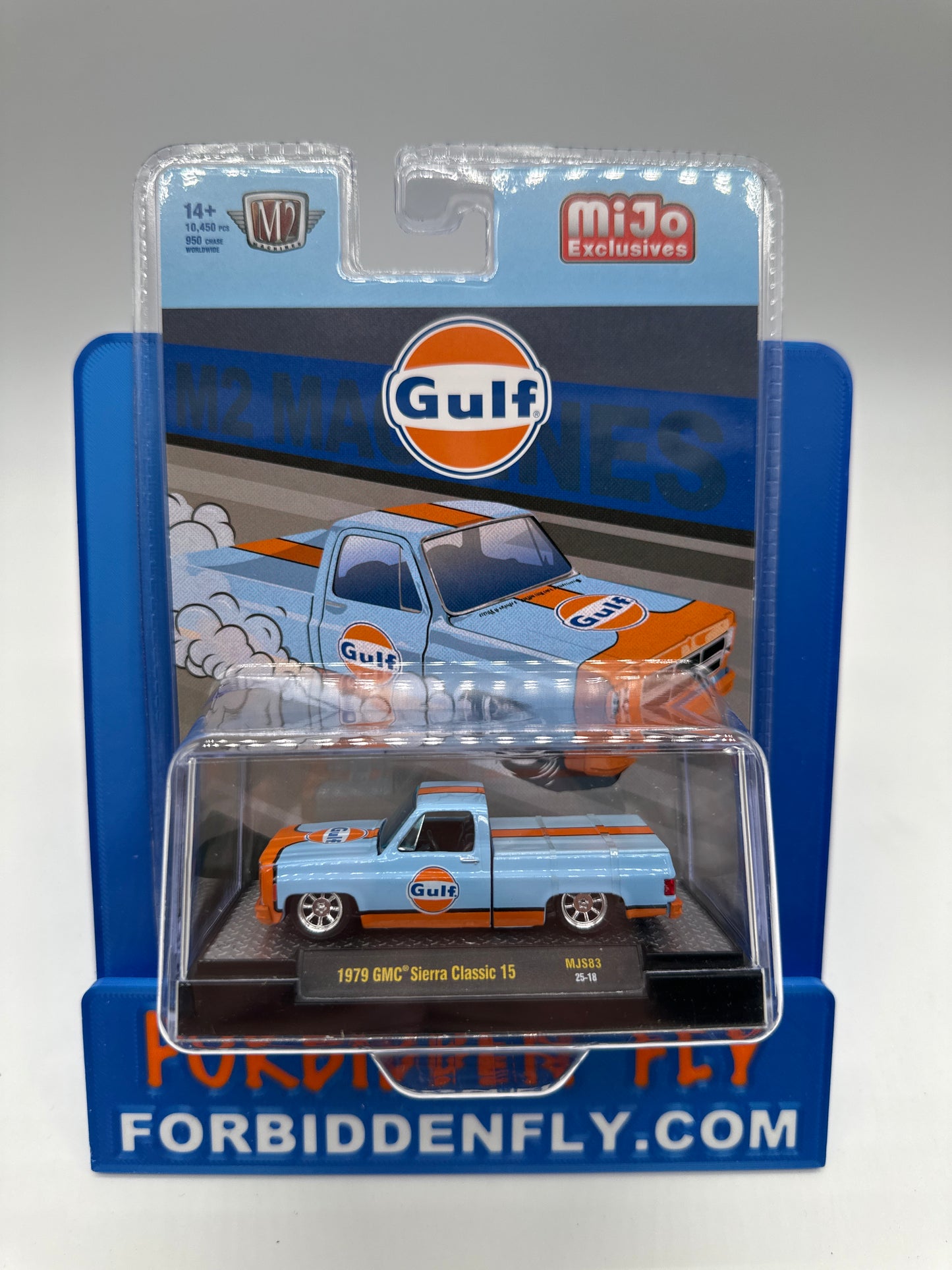 M2 Machines 2025 MiJo Exclusive - 1979 GMC Sierra Classic 15 - Gulf Livery - Regular
