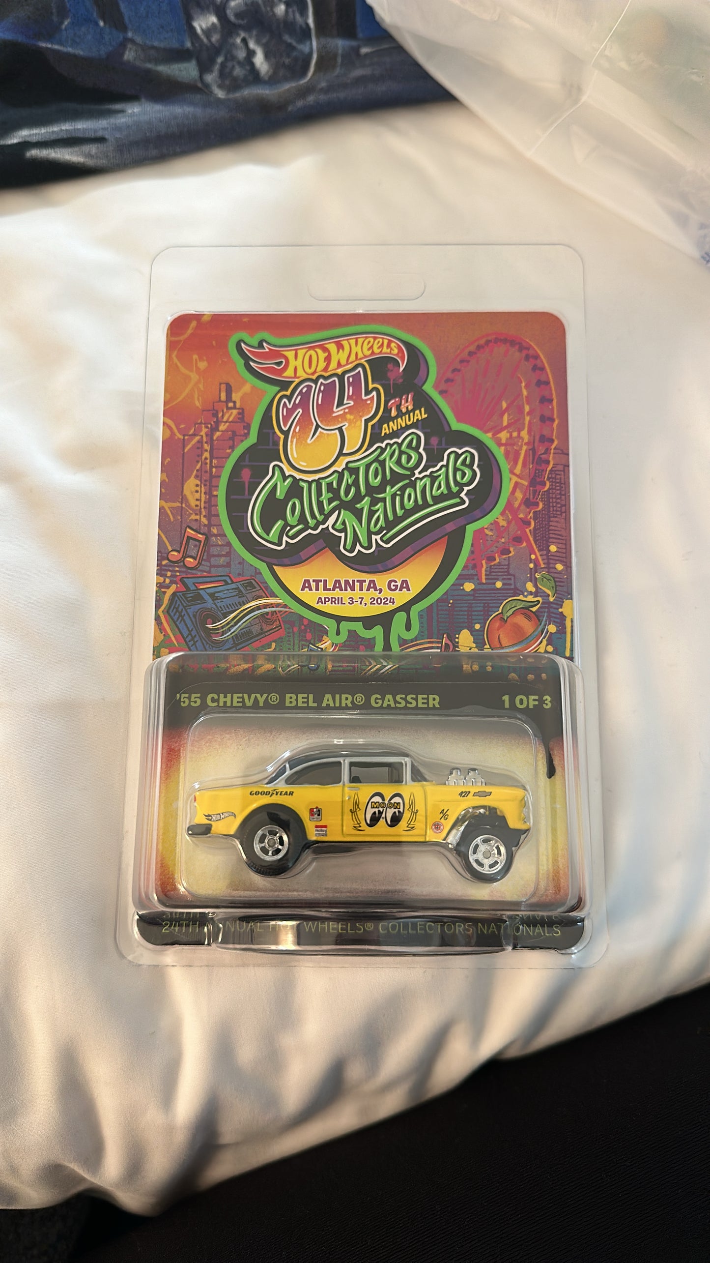 Hot Wheels 24th Annual Collector’s Nationals Convention - 2024 Atlanta, GA - Moon Eyes ‘55 Chevy Bel-Air Gasser