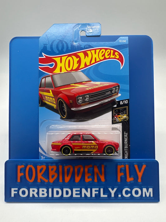 Hot Wheels Mainline - 2019 Nightburnerz Series - ‘71 Datsun 510 - Red