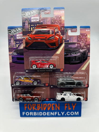 Hot Wheels 2025 Silver Series - Wal Mart Exclusive - Compact Kings Series - Complete Set Of 5