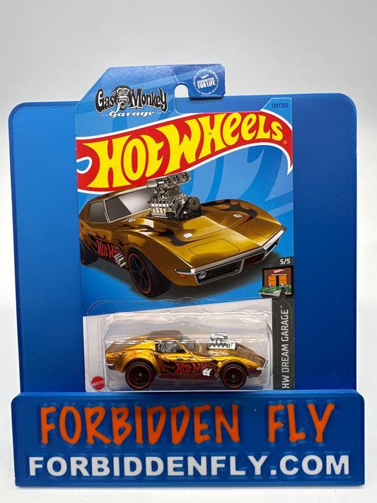 Hot Wheels Super Treasure Hunt - 2023 G Case - ‘68 Corvette - Gas Monkey Garage