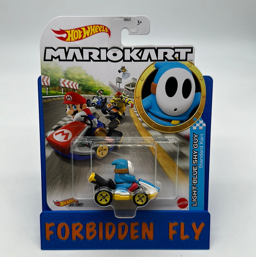 Hot Wheels Mario Kart - Character Kart - Light Blue Shy Guy and Standard Kart