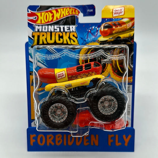 Hot Wheels Monster Trucks - w/ Connect and Crash Car - Oscar Mayer Wienermobile