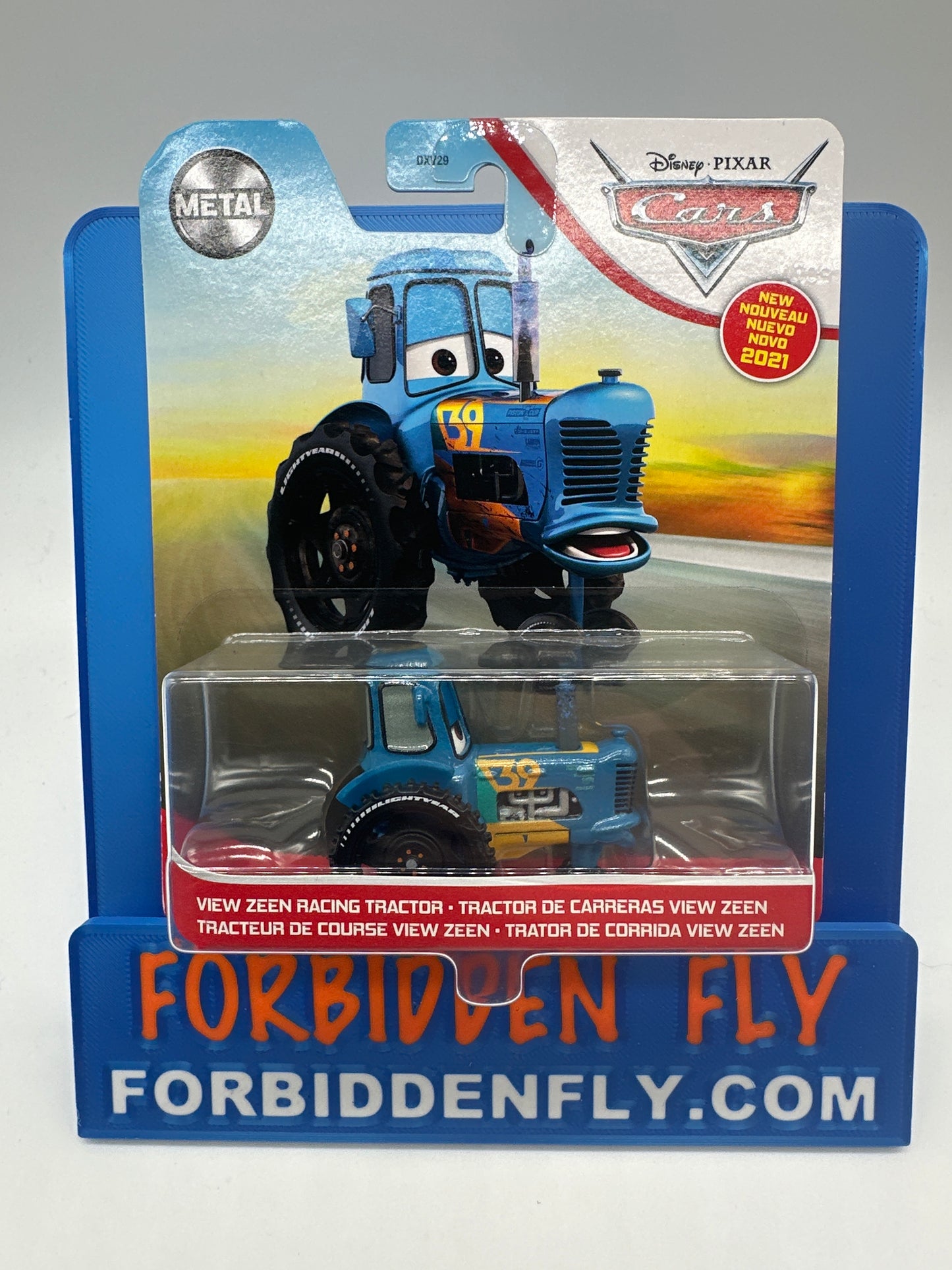 Disney Pixar Cars Movie - Metal Logo Card Release - View Zeen Racing Tractor
