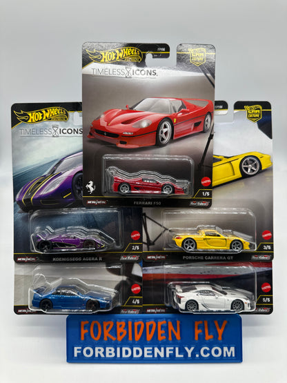 Hot Wheels Car Culture 2025 - Timeless Icons Premium Set of 5