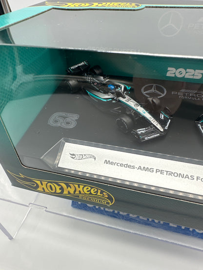 Hot Wheels 2025 Formula 1 Premium Series - Two Pack - Mercedes-AMG PETRONAS Formula 1 One (F1) Team (#63 George Russell & #13 Kimi Antonelli)