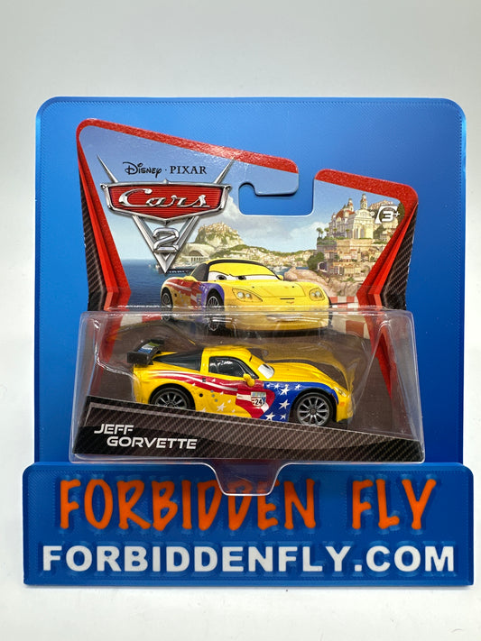 Disney Pixar Cars Movie - Cars 2 Movie - (Short Card) Jeff Gorvette
