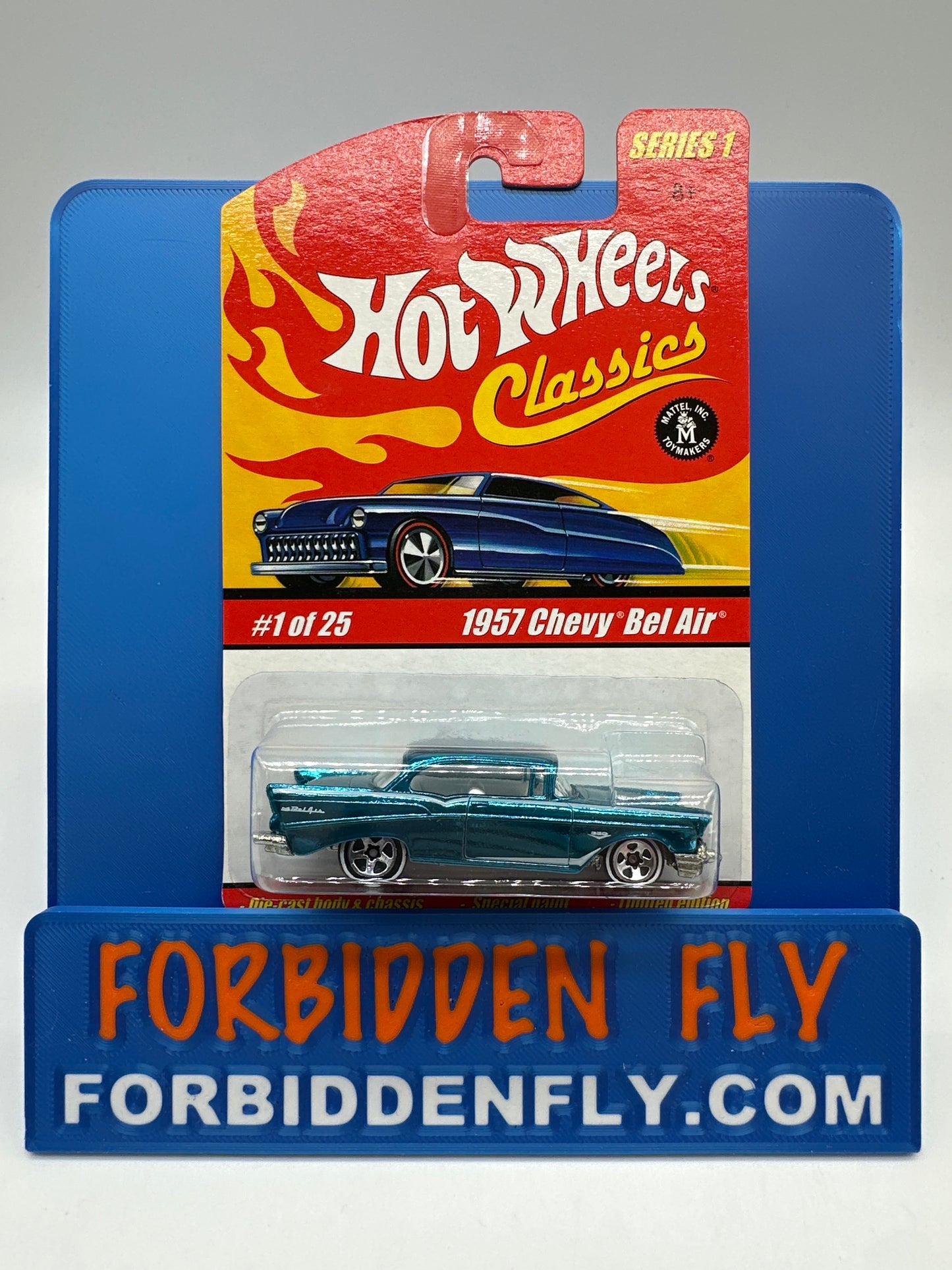 Hot Wheels Classics - Series 1 #1 of 25 - Blue 1957 Chevy Bel Air