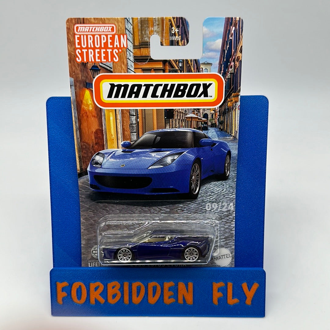 Matchbox Mainline - 2024 European Streets Series Mix B - #09/24 - 2008 Lotus Evora - Blue