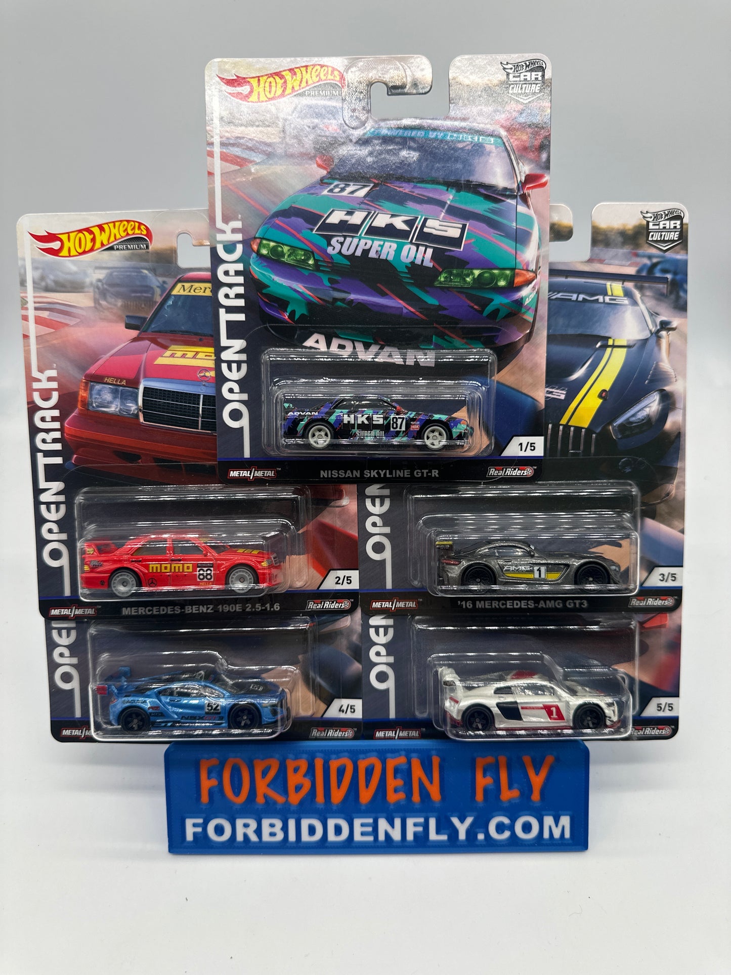 Hot Wheels Car Culture - Open Track Premium Set of 5