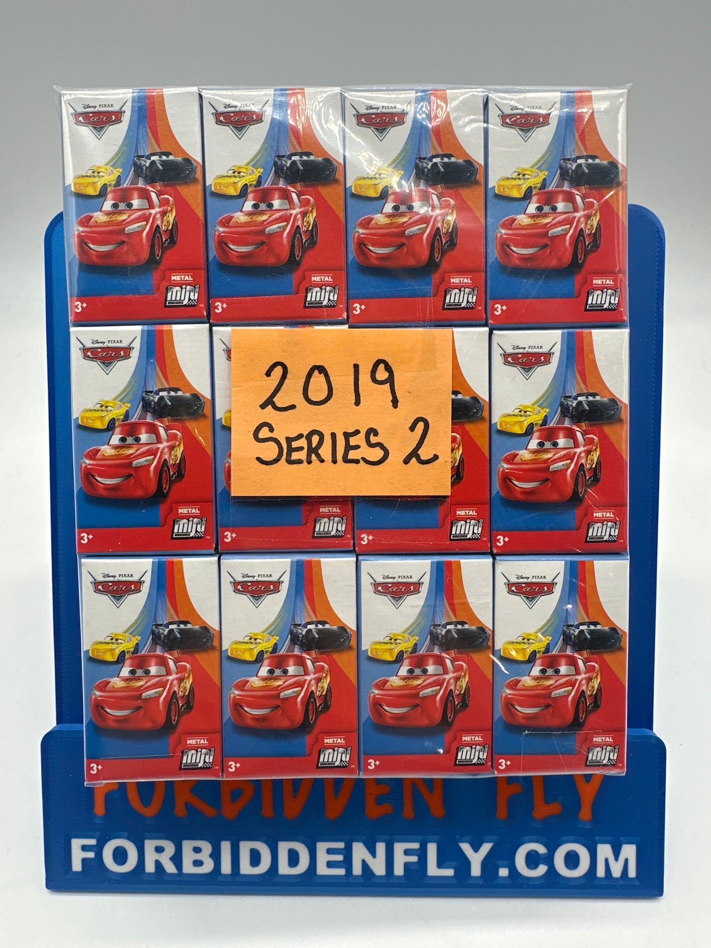 Disney Pixar Cars Movie Metal Mini Racers - 2019 Series 2 (Baby Blue Box) - Complete set of 12 (unopened)