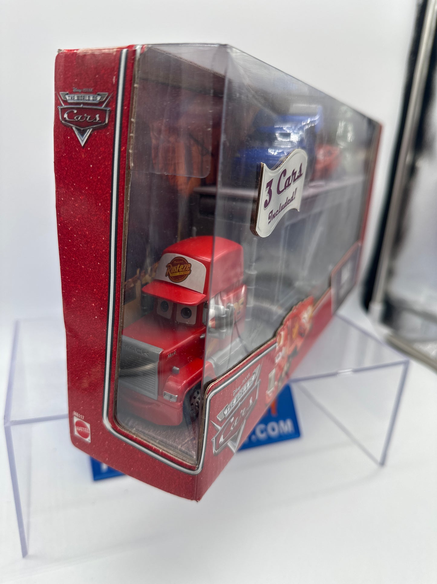 Disney Pixar Cars Movie - World of Cars - Mack Transporter Hauler with 3 Tuners Cars Set