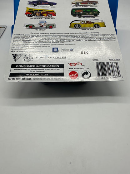 Hot Wheels Premium - Pop Culture 2012 Cartoon Series - Set of 6