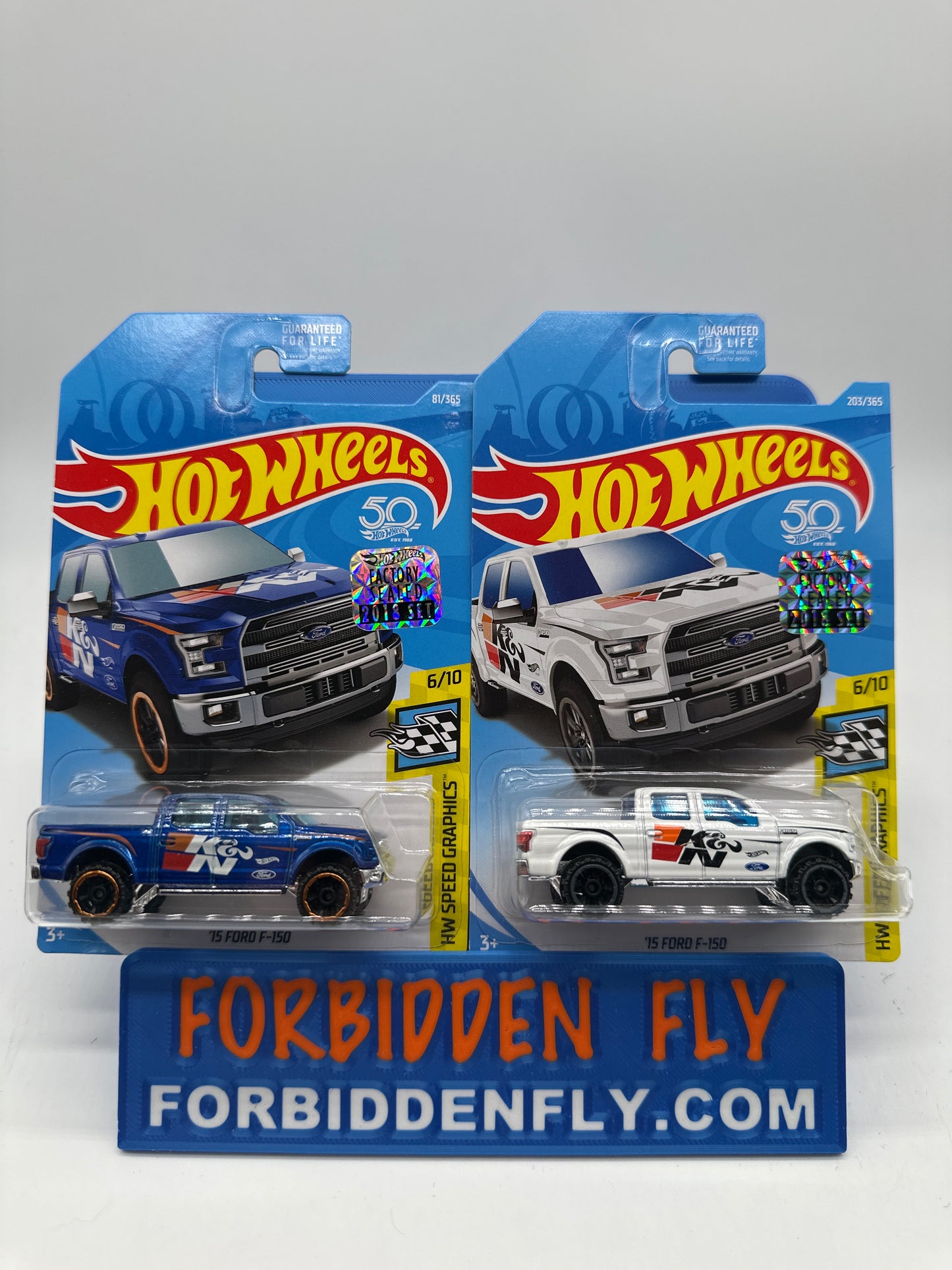 Hot Wheels Mainline - Factory Stickered 2018 - ‘15 Ford F-150 - Lot Of 2