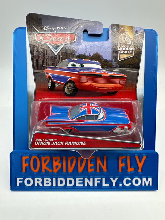 Disney Pixar Cars Movie - London Chase Series - Body Shop Union Jack Ramone