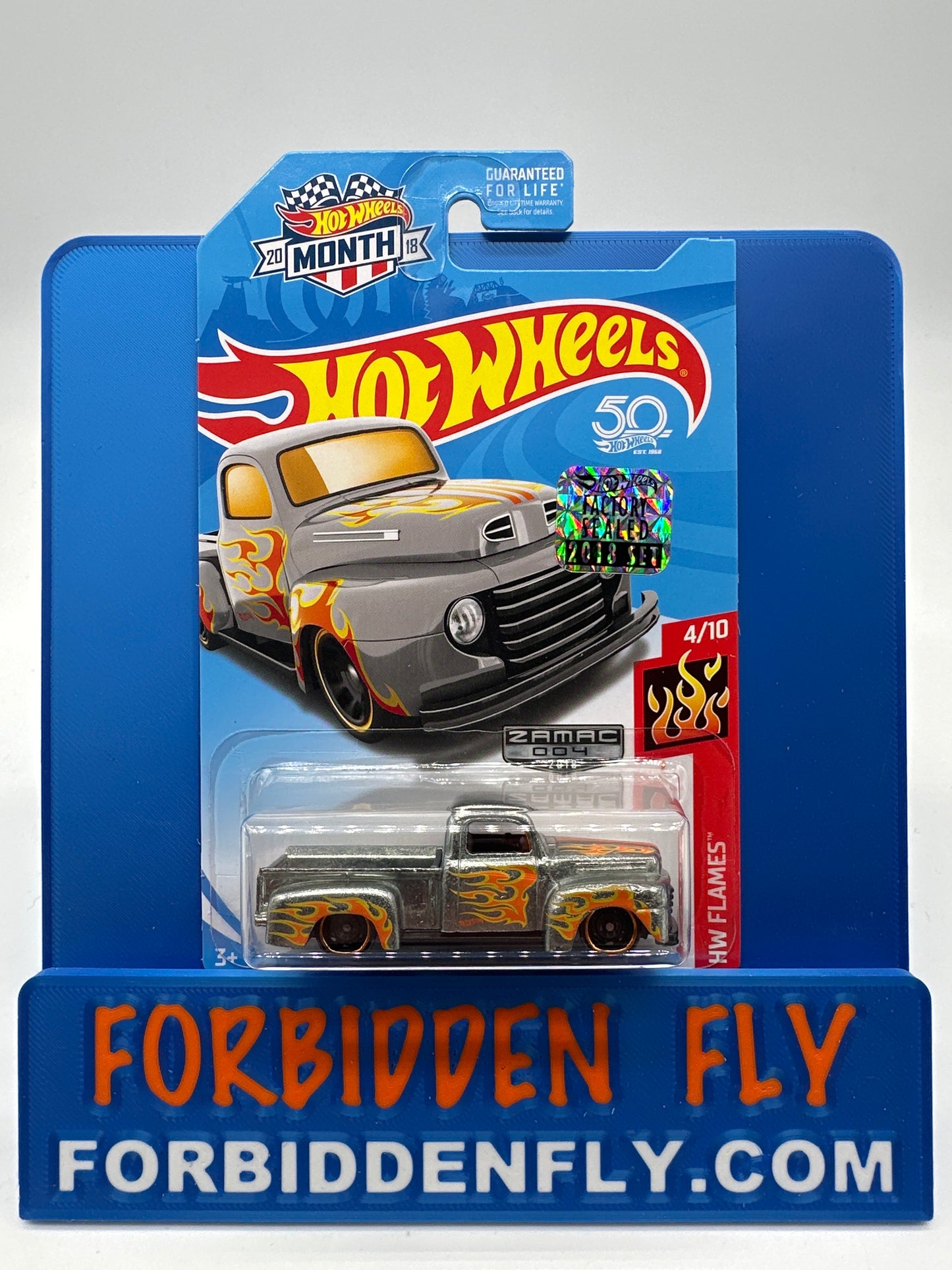 Hot Wheels Mainline - Factory Stickered 2018 - Exclusive Zamac Edition #4/18 - ‘49 Ford F1
