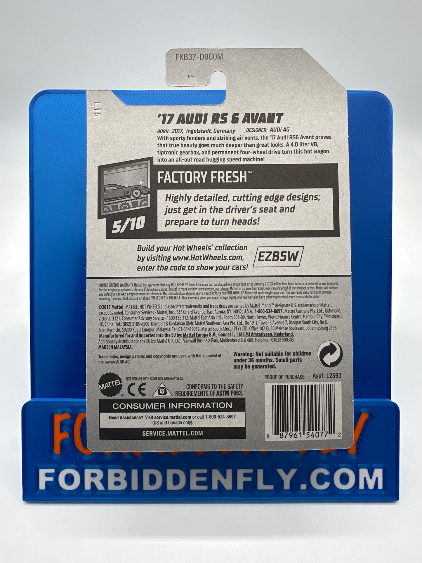 Hot Wheels Super Treasure Hunt - Factory Sticker 2018 M Case - ‘17 Audi RS 6 Avant