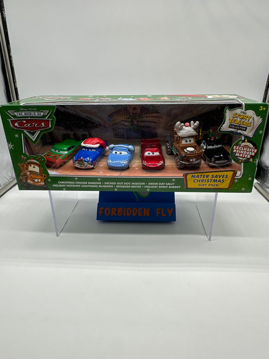 Disney Pixar Cars Movie - Story Tellers Collection - Mater Saves Christmas - 6 Car Gift Pack w/ Reindeer Mater