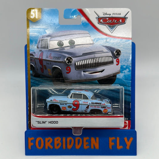 Disney Pixar Cars Movie - Doc’s Racing Days Series - “Slim” Hood Thomasville Racer