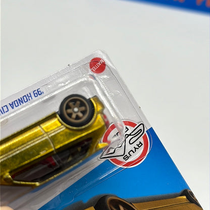 Hot Wheels 2022 F Case Super Treasure Hunt - Gold ‘99 Honda Civic Type R (EK9)
