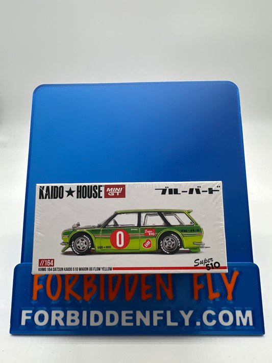 Kaido House (x MiniGT) - Regular #164 - Datsun Kaido 510 Wagon OG Flow Yellow