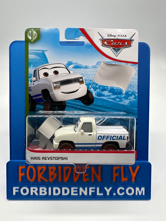 Disney Pixar Cars Movie - Copper Canyon Speedway Series - Kris Revstopski With White Flag