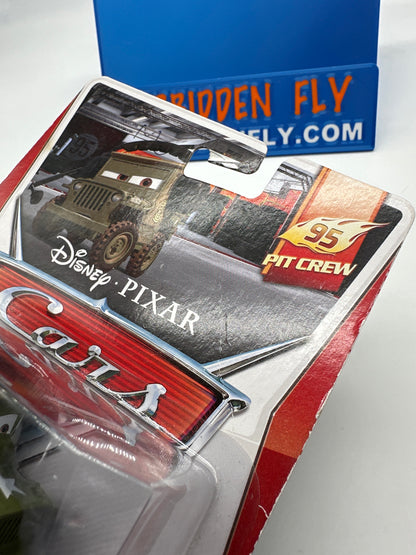 Disney Pixar Cars Movie - 95 Pit Crew Series - Race Team Sarge with Headset