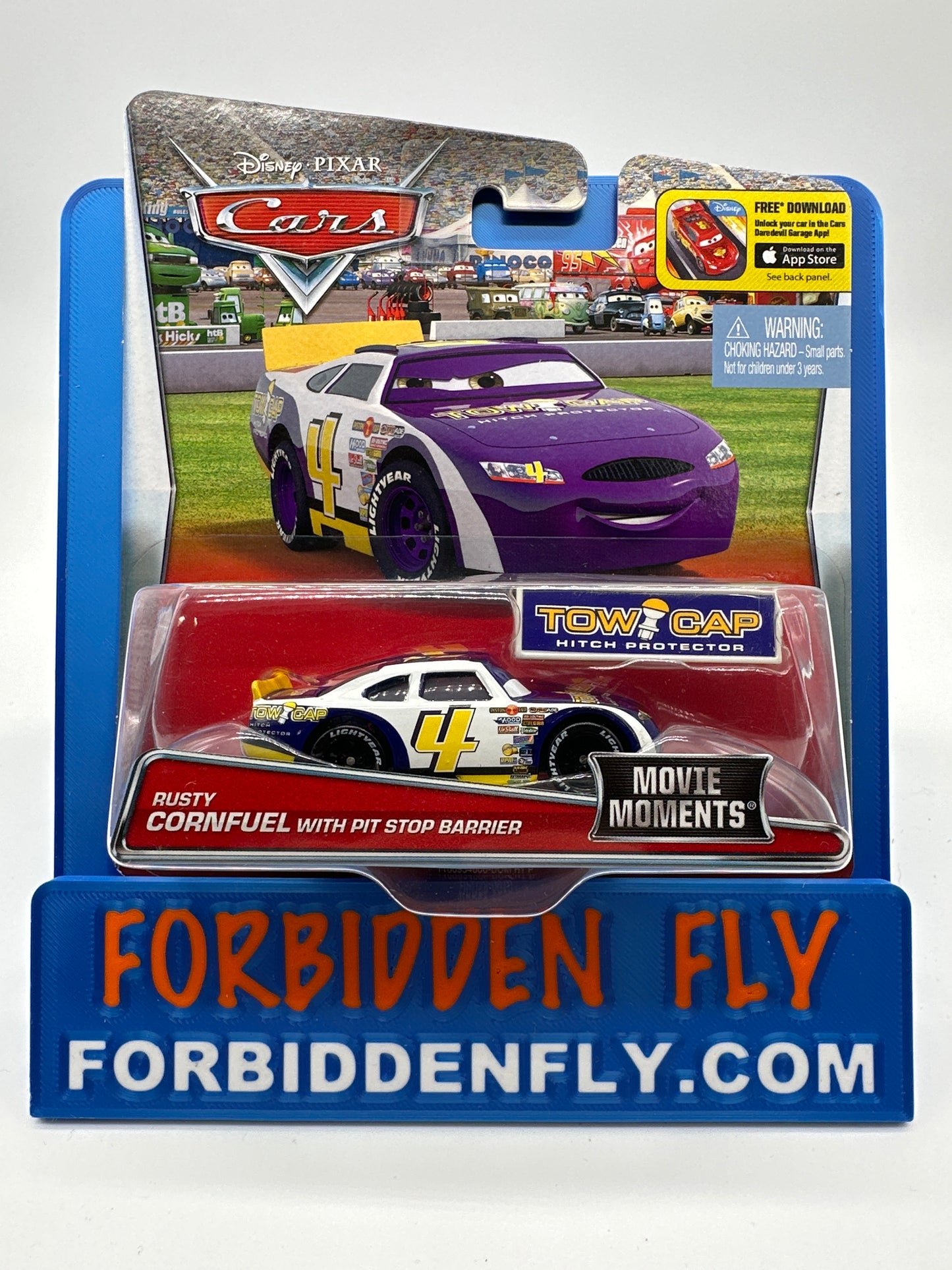 Disney Pixar Cars Movie - Movie Moments - Rusty Cornfuel With Pit Stop Barrier