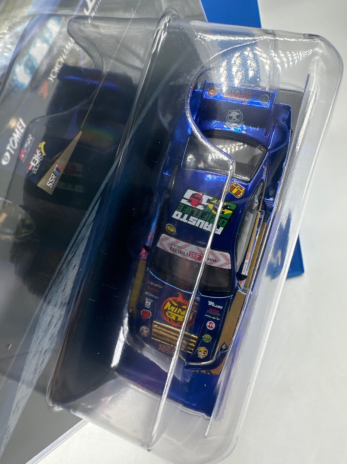 Mini GT Regular Release #1185 - Nissan Silvia (S15) #555 LB Super Silhouette - Team Mini GT Liberty Walk 2025 Formula Drift Halloween Special